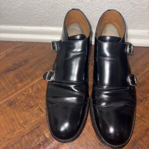 Authentic Men’s Jimmy Chop Buckle Black Boots Size 43